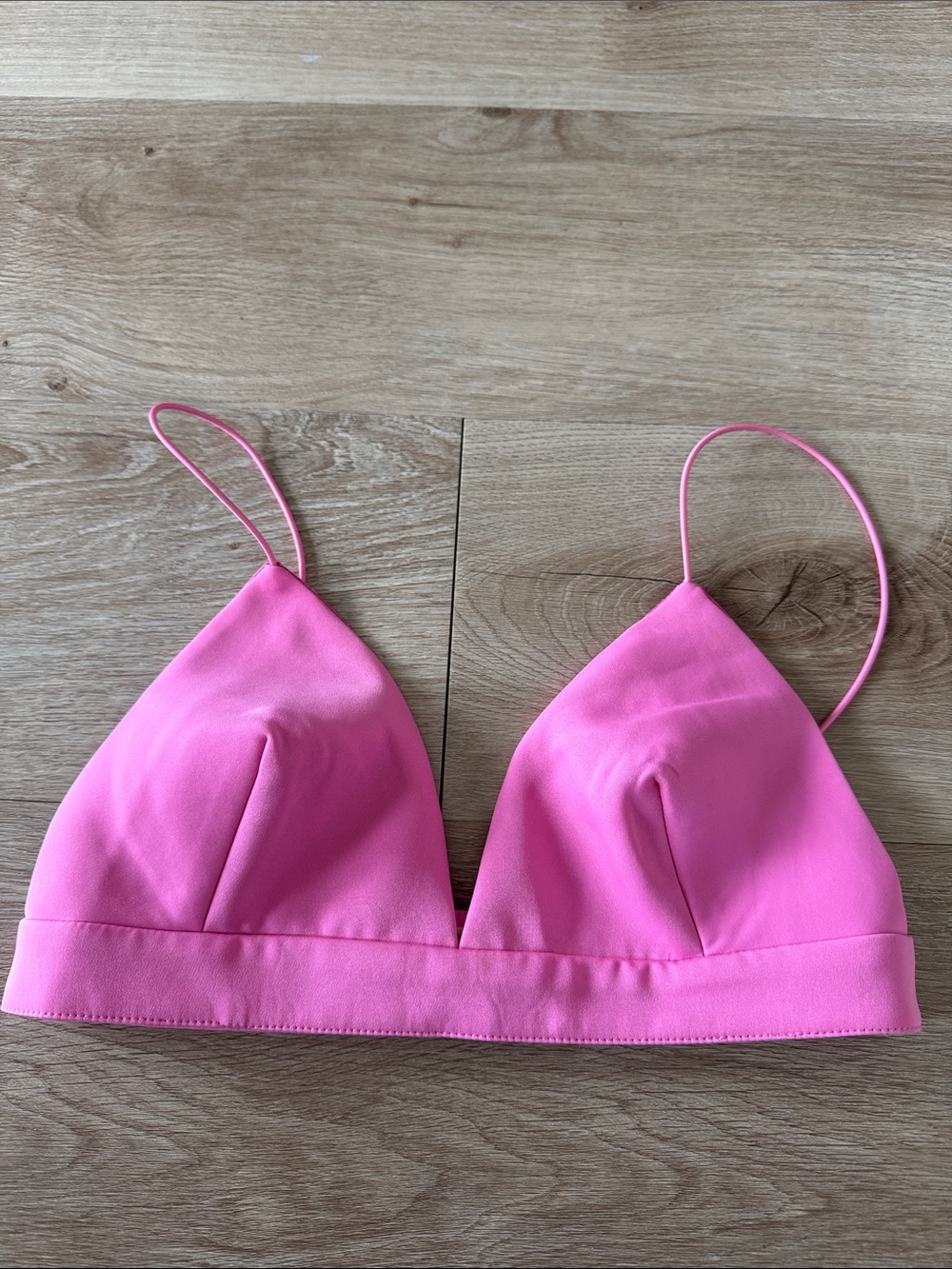 Meshki Pink Triangle Crop Top